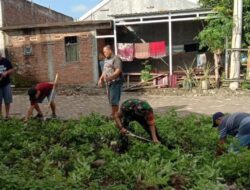 Personel Koramil 1420-01/Panca Lautang Gelar Aksi Jumat Bersih di Bilokka