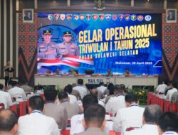 Kapolda Sulsel Pimpin Apel Gelar Operasional Triwulan I Tahun 2025 Polda Sulsel*
