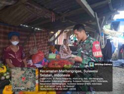 Babinsa Allakuang Pantau Ketersediaan dan Stabilisasi Harga Sembako di Pasar Lokal