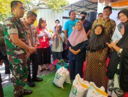 Launching dan penyaluran Bantuan pangan Beras Tahun 2025 turut hadir Dandim 1420/Sidrap