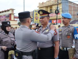 Kapolres Sidrap Pimpin Upacara Kenaikan Pangkat Pengabdian Personil