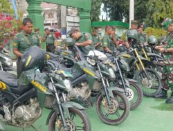 Dandim 1420 Sidrap Pimpin Apel Pagi dan Periksa Kendaraan Dinas