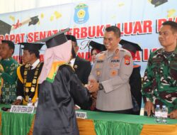 Hadiri Wisuda STKIP Veteran, Kapolres Sidrap Sampaikan Orasi Ilmiah