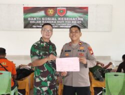 Aksi Kemanusiaan, Personil Polres Sidrap Hadiri Donor Darah di Kodim 1420 Sidrap