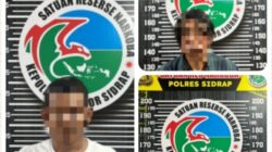 Penggerebekan Dini Hari di Maritengngae, Sat Resnarkoba Sidrap Ringkus Komplotan Pengedar Narkotika