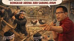Edy Basri Perintahkan Anggota KJI Bongkar Arena Judi Sabung Ayam