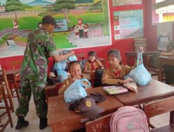 TNI Manunggal Rakyat, Babinsa Kodim 1420/Sidrap Kawal Pendistribusian Makan Bergizi Gratis Bagi 62.321 Warga