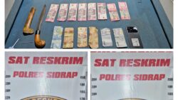 Polres Sidrap Amankan Dua Tersangka Kasus Pemerasan Disertai Pengancaman di SPBU Wala